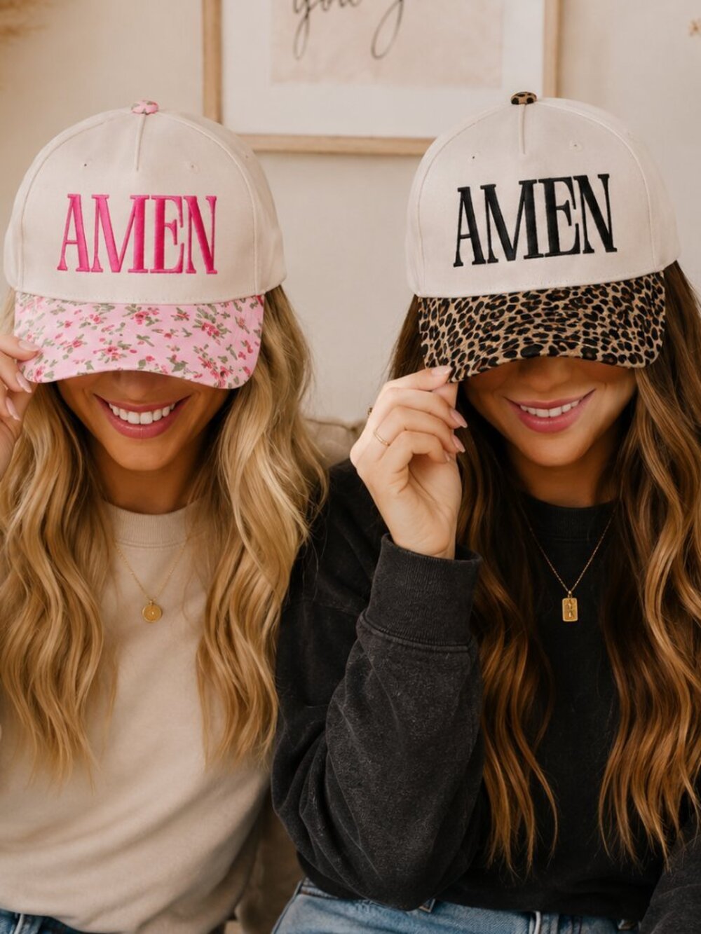 Amen Two Tone Cotton Hat - Picture 9 of 9